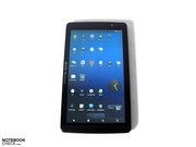 The Archos 101 tablet can as usual also be used upright...
