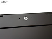 The 0.3 megepixel webcam and internal microphone allow for video conferencing.