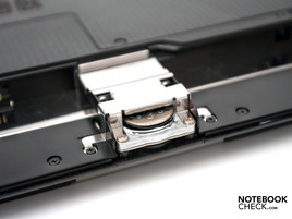 The screen hinge requires a lot of room.