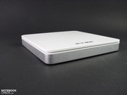 The base plate consists of aluminum and the top of white plastic.