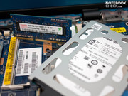 Changing out the hard drive is made difficult by its irregular size (7mm).