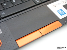 Touchpad with very non-slip surface