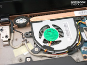 Cooling is provided by a cooling fan and a copper heat sink.