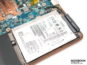 Out of the box Lenovo provides a 250 GByte hard drive from Hitachi.