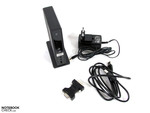 DVI-VGA Adapter, USB cable and power adapter can be found in the delivery package