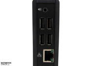 Additional USB 2.0 ports and one Ethernet port can be found on the back