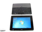 Portable as a tablet and stationary with dockable keyboard.