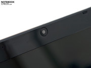 The integrated webcam only has 0.3 megapixels (640x480 pixels)