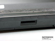 The cardreader is located in the front center.