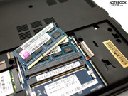 Under the flap, the 4 GB RAM and ...