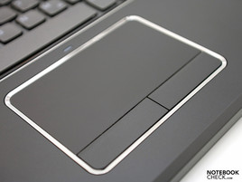Large touchpad with multi-touch and separated keys