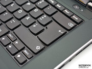 The keys have a short key drop and a soft pressure point.