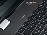 The power button is the only additional button that has made it into the notebook.