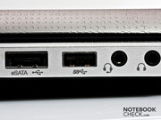 eSATA and USB 3.0 ensure a fast data transfer with external devices.
