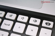 We like the separate function keys for volume control and the social media application.
