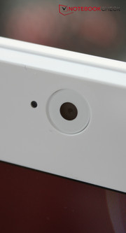 The webcam: only 1.3 megapixel.