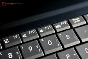 The special functions are connected with the function keys "F1-F12".