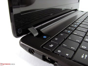 The power button is well positioned and discretely illuminated.