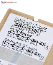 The color of our test device is called "Black Mist", but a white version of the Samsung Galaxy S4 is also available.