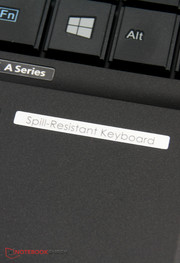 But, the keyboard is splashproof.