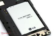 The rear panel can be removed, revealing a strong battery ...