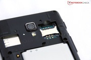 The smartphone accepts full-sized SIM cards.