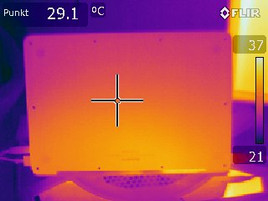 Thermography of the MBPr13 - Idle - Bottom