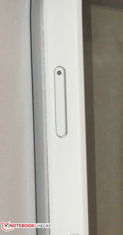 The Power button is equipped with a small LED.