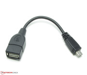 The necessary USB adaptor is provided.