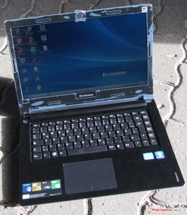 The IdeaPad S400 outdoors