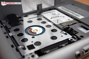 The cover allows access to the HDD ...