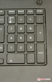 A dedicated number block.
