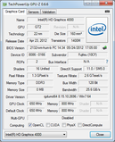 System info GPUZ Intel