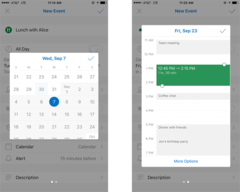 From now on, it will also be easier to pick a date and time for your event. (Picture: Microsoft)