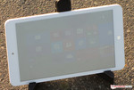 Outdoors with the tablet