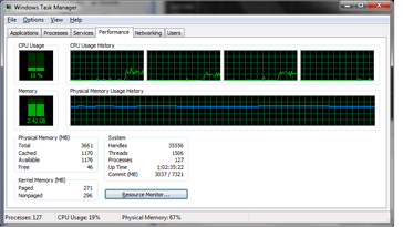 JPerf CPU usage via OneLink Dock Ethernet