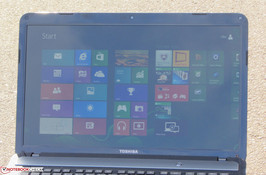 The Satellite L875D outdoors