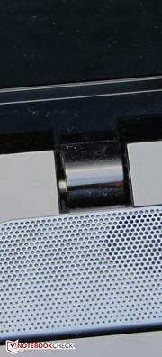 The hinges keep the lid firmly in position.