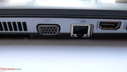 There are enough interfaces available in form of 4x USB, VGA, HDMI and LAN.