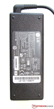 The LG P420's power adapter.