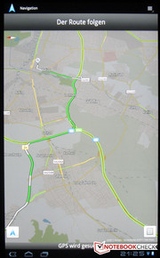 Navigation via Google Maps.