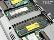 The four gigabyte DDR3 RAM is on two modules