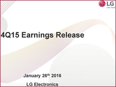 LG reporting falls in profits and revenue for all of 2015
