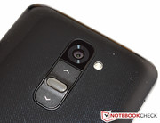 Below the 13 MP camera, we find the power button and...