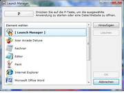 ...which can be defined with the Launch Manager.