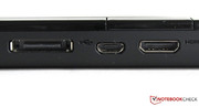 Docking station port, micro-USB, mini-HDMI