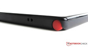 Behind the red ‘dot’, the digitizer pen is hiding.