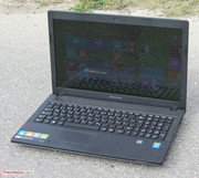 The Lenovo G510 outside.