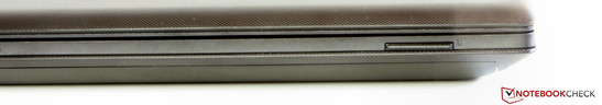 Front: memory card reader