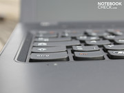 The keyboard with concave keys is outstanding for this price range.